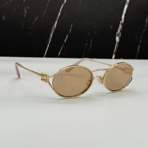 NEW SMU 52Y ZVN20F WOMEN SUNGLASSES MIU MIU MU52YS ZVN20F OVAL EYEWEAR MU 52YS main image 12